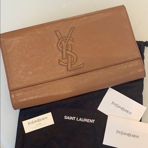 Perfect condition YSL Belle de Jour patent clutch